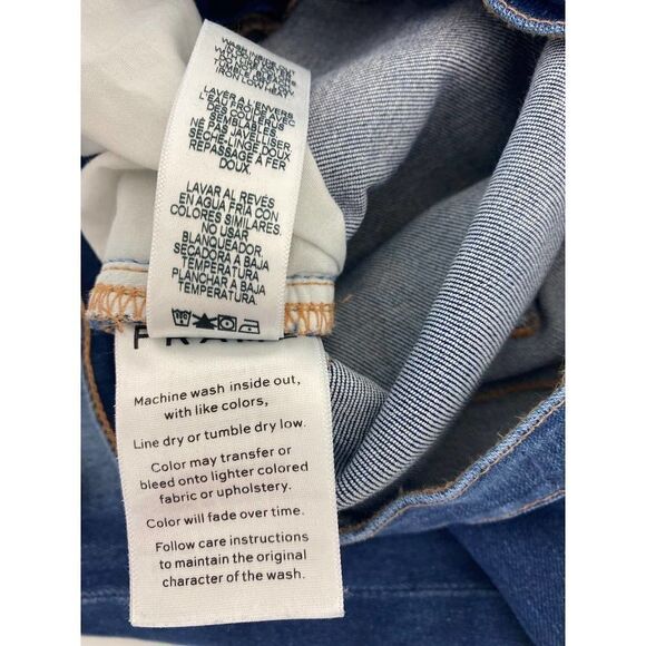 Frame Denim Jeans Le Skinny de Jeanne Skinny Jeans Stretch Blue - Size 24 - Picture 11 of 13
